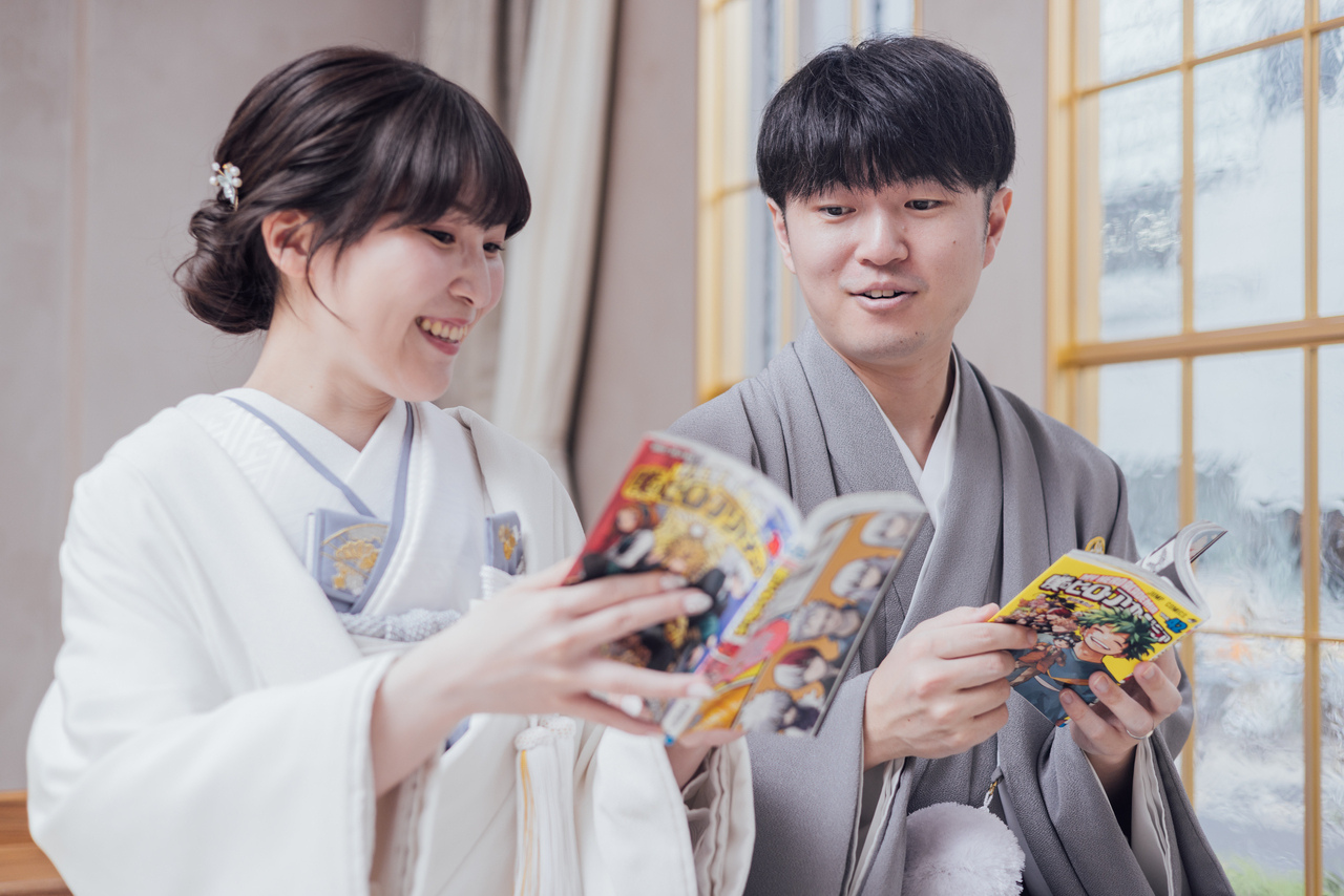 趣味フォトウェディング♡　グッズを使っておふたりらしさを演出！